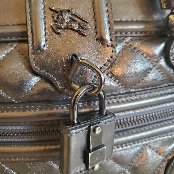 Burberry Quilted Leather Montgomery Satchel Bag - Picture 4 of 12